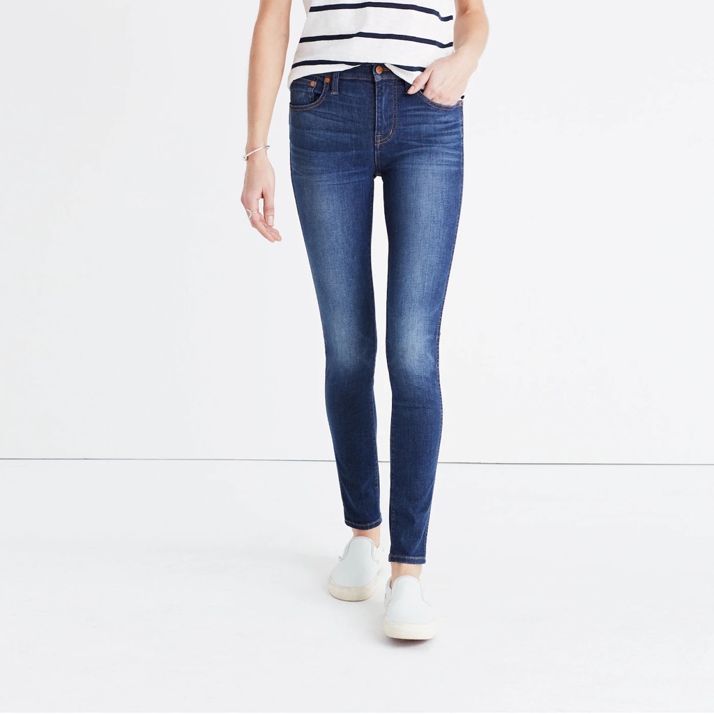 Madewell Women's Sz 30 High-Rise Jeans Medium Wash Stretch Denim Preppy Festival